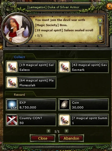 [Lemegeton] Duke of Silver Armor