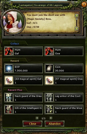 [Lemegeton] Sovereign of 66 Legions