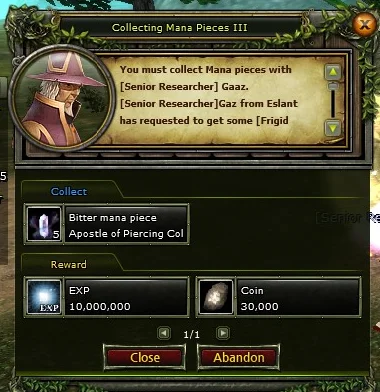 Collecting Mana Pieces III